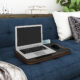 Portable Laptop Desk Tray Outdoor Learning Desk Laptop Stand Holder for Bed Sofa Office Home black