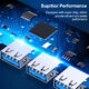 Usb C Hub 3.0 Type C 4 Ports Multi Usb Splitter Adapter Otg for Huawei Xiaomi