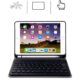 For iPad 10.2 Tablet Touch Keyboard Textured PU Leather Cover Wireless Bluetooth3.0 Connect Overall Protection Stand Function  blue_iPad 10.2 regular version