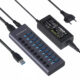Usb 3.0 Hub 10-port Hub Docking Station with Independent Switch Usb Splitter