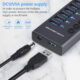 Usb 3.0 Hub 11-port Hub Docking Station with Independent Switch Usb Splitter