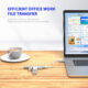 USB C Hub 4-Port USB Hub Slim Mini Data Adapter Multiport Dongle With Cable For Laptop PC Printer Flash Drive