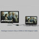 1080p Hdmi-compatible Male To VGA Female Video  Cable Unidirectional Hd Converter Black