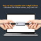 1m Usb3.0 To Rj45 Adapter Supports Gigabit Network Usb 3.0 Up To 5gbps silver
