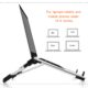 Folding Bracket Aluminum Alloy Portable Multifunctional Folding Storage Vertical Stand For Laptop black