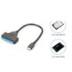SATA Easy Drive Cable 22PIN to USB 3.1 cable 2.5-inch SSD single head Type-C data cable black