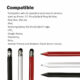 Precision Stylus Touch Screen Pen Pencil for iPhone iPad Samsung Tab  black