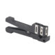 Fiber Optic Stripper Fiberglass Jacket Sheath Stripper Tool Adjustable Blades Cutter Slitter For CB Antenna Cables black 45-165