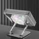 LS518 Laptop Stand Adjustable Folding Computer Stand Aluminum Alloy Computer Riser For Laptop Notebook Tablet More grey
