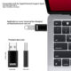 Usb3.1 Type C Adapter Aluminum Alloy Usb To Type-c Converter Fast Charging High-speed Transfer Otg Adapter black