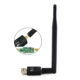 300mbps 5dbi Usb Wifi Adapter Mini Dongle External Wireless Lan Network Card Compatible For Win 7 8 10 Pc Computer black