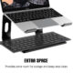 Laptop Stand Ergonomic Laptops Desk Elevator Riser Metal Cooling Holder