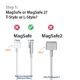 Replacement Power Adapter Charger for Apple MacBook Pro with L-Tip Shaped Magnetic Connector Foldable Plug