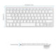Wireless Gaming Keyboard Computer Game Universal Bluetooth Keyboard for Spanish German Russian French Korean Arabic German white