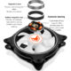 120mm RGB ARGB Fan Cooler PWM 4PIN 5V 3PIN Ventilator Hydraulic Bearings PC Computer Cooling Case Radiator White