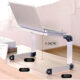 Aluminum Alloy Laptop Portable Foldable Adjustable Laptop Desk Computer Table Stand Tray Notebook PC Folding Desk Table Enlarge black