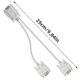 3+4VGA Male To 2 Vga Female Adapter Splitter Video Monitor Cable White