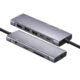 9 In 1 Usb Type  C  Adapter Hub, With Hdmi-compatible 4k Pd Gigabit Ethernet Vga Usb3.0 Audio Sd/tf Ports Expander, For Windows grey