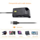USB SIM Smart Card Reader For Bank Card IC/ID EMV TF MMC Cardreaders USB-CCID ISO 7816 for Windows 7 8 10 Linux OS black