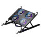 Foldable Laptop Holder Stand Cooling Pad Table Bracket with Radiator Silent Fan