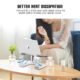 Laptop Riser Stand Universal Detachable Portable Aluminum Alloy Notebook PC Desk Holder Silver