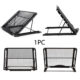 Multifunction Mesh Ventilated Adjustable Laptop Stand black