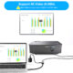 Metal Adapter  Cable Hdmi-compatible To Type C Female 4k 60hz Audio Video Cable Silver