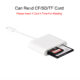 Triple CF SD TF Card Reader Digital Camera Kit Accessories All In 1 OTG Cable Adapter white