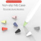 8pcs/set Silicone Case for Apple Pencil Pocket Cover Accessories for iPad Pro Soft Grip Nib Covers white