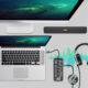 10 in 1 USB C Hub with Ethernet Adapter 4k 30hz HD Multimedia SD TF Card Reader