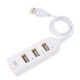 High Speed Usb  Hub, 4 Port Splitter, Usb Adapter Mini Hub Socket, For Pc Laptop Notebook Computer Windows for Mac Accessories White
