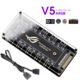 Connector 1 To 10 Port ARGB Splitter Hub 5V 3Pin ARGB Case Fan Hub With Adhesive Base SATA Power For LED Fans Lights ARGB hub