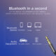 Car 5.0 Bluetooth-compatible  Receiver 3.5mm Jack Aux Receiver Handsfree Speaker Audio Music Fm Transmitter EB01 Receiver
