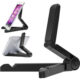 Universal Folding Lazy Bracket for iPad Mobile Phone Desktop Tablet Holder  black