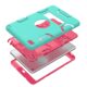 For IPAD MINI 4 PC+ Silicone Hit Color Armor Case Tri-proof Shockproof Dustproof Anti-fall Protective Cover  Black + gray