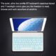 For iPad 10.2 Tablet Touch Keyboard Textured PU Leather Cover Wireless Bluetooth3.0 Connect Overall Protection Stand Function  rose gold_iPad 10.2 backlit version