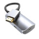 Metal Connector Hdmi-compatible To PD Male To Female One-way Video Cable Silver