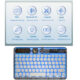 Transparent Wireless Keyboard Bluetooth Mute Lightweight Portable