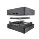 KB2 Mini PC Computer Host Square Windows/10 Linux  Black
