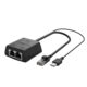 Ethernet Splitter 1 To 2 Cat6 RJ45 Network Extension Connector With USB Power Cable