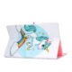 For Samsung T590 Laptop Protective Case Color Painted Smart Stay PU Cover with Front Snap single horned horse