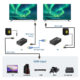 1 Set 4k 120m Hdmi Extender Cat5e Cat6 Ethernet Hdmi to Rj45 Audio Edid Network Extender US Plug