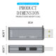 Aluminum Alloy Usb  Hub Splitter 3 Port Usb 2.0 Usb 3.0 High-speed Universal Multiport Hub Computer Notebook Usb Port Extender silver