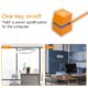 Power Switch PC Power Supply Control Adapter With 2M/4M Extended Cable On Off Power Desktop Computer Case Switch Orange + lanterns