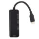 HUB Type-C to Micro USB 3.0 2.0 HDMI Thunderbolt 4 Port Splitter Adapter Compatible for MacBook Pro Samsung Galaxy S9/S8/Note 9 black