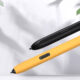 Silicone Case Contrast Color Anti-scratch Pen Protective Cover Compatible For Galaxy Tab S-pen Pro Stylus Lavender purple