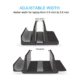 Vertical Laptop Stand Desktop Stand Adjustable Laptop Holder for MacBook Pro/Air Microsoft Surface Silver