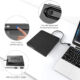 Usb 3.0 Type-c Ultra-thin External Dvd Recorder Portable High-speed Reading Player Desktop Notebook Universal black