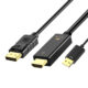 Hdmi-compatible To Displayport Display Adapter With Usb Power Hdmi-compatible Male To DP Female Adapter 1.8m